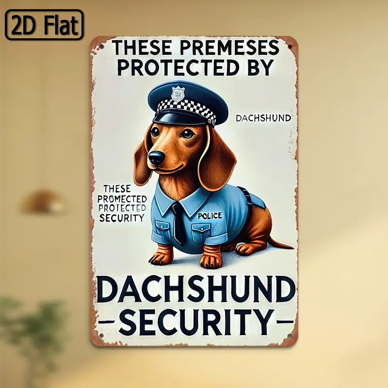 Home Decor Theme - Segnale di sicurezza divertente per cani