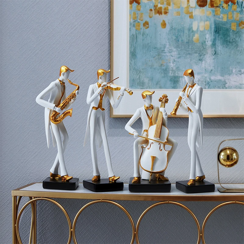 Home Decor Modern Organic - Statuette in Miniatura di Musicisti Sinfonici
