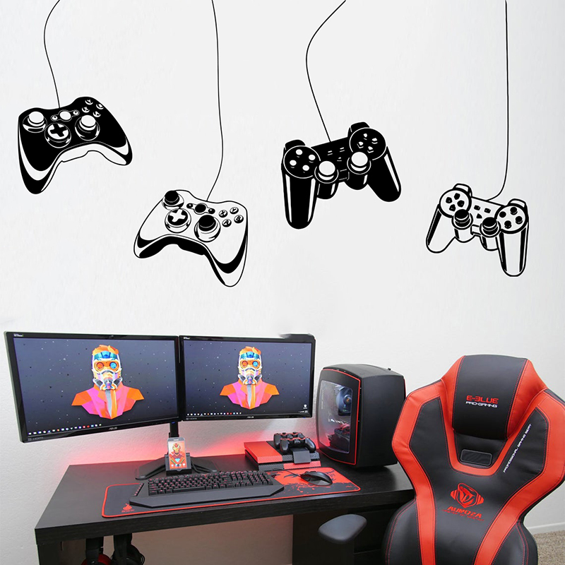 Home Decor Xbox Games - 4 pezzi controller di gioco adesivo