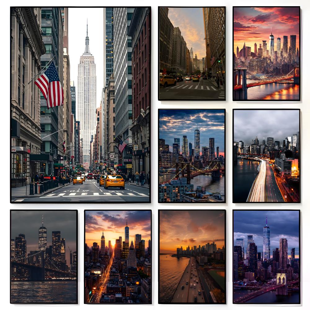 Home Decor New York - Poster del skyline urbano di New