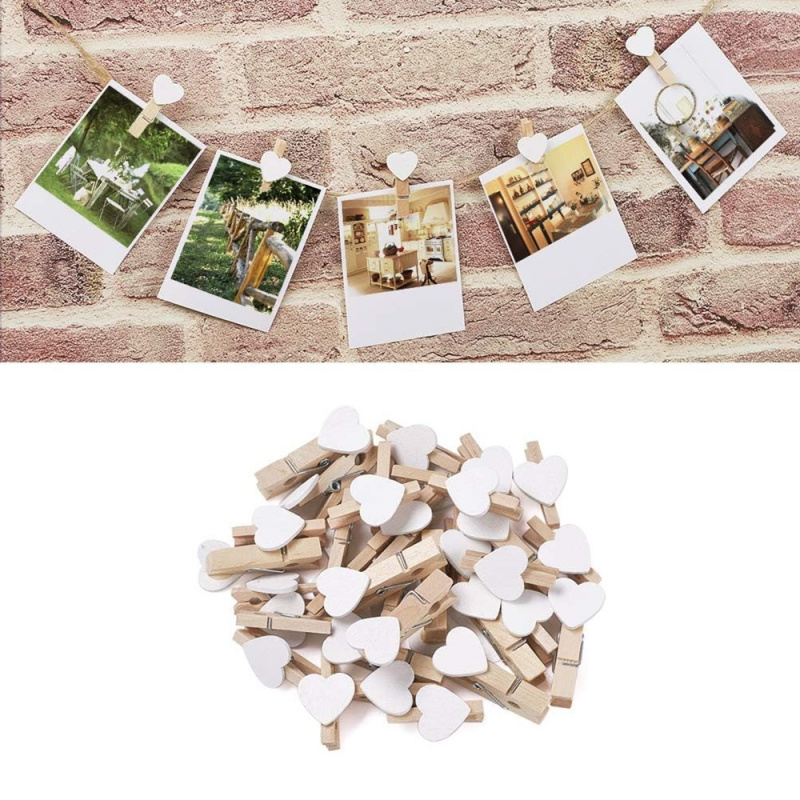 Home Decor Scrap - 50 mollette per bucato a forma