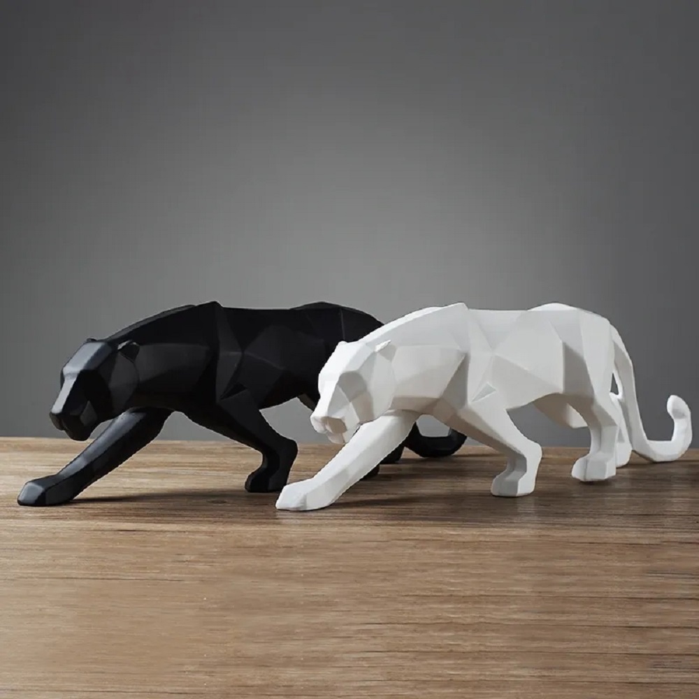 Home Decor Modern Organic - Statua di pantera Figurina di animali