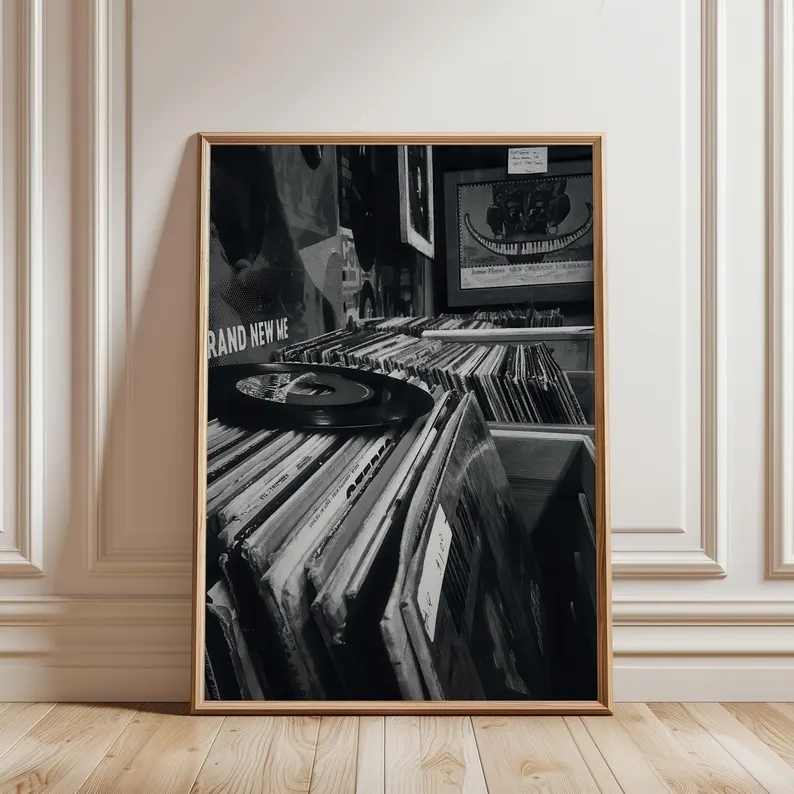 Home Decor White - Negozio di dischi in vinile moderno,