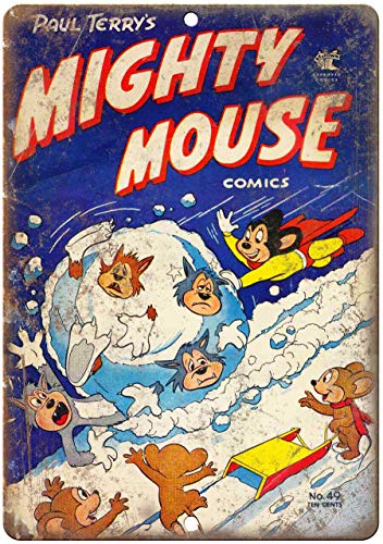 Home Decor Theme - Mighty Mouse Comics Tema Targa in