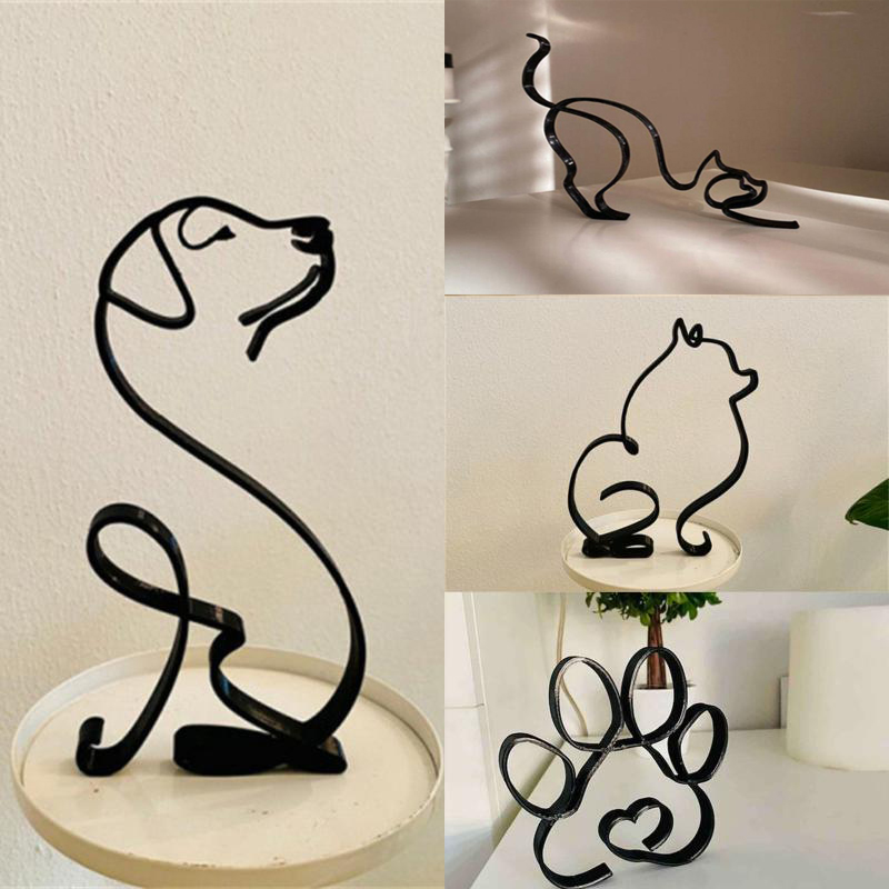 Home Decor Y2K - Scultura d'arte per cani Cane in