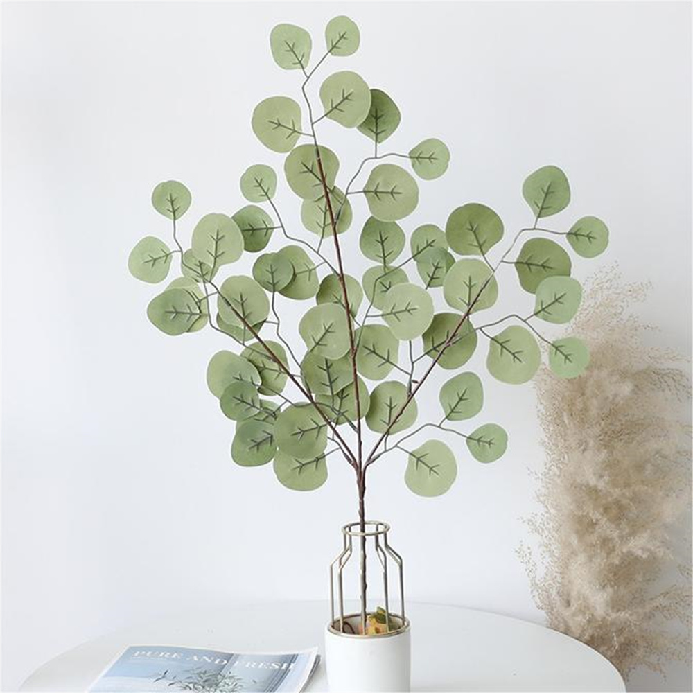 Home Decor Scrap - Foglia di eucalipto vite piante artificiali