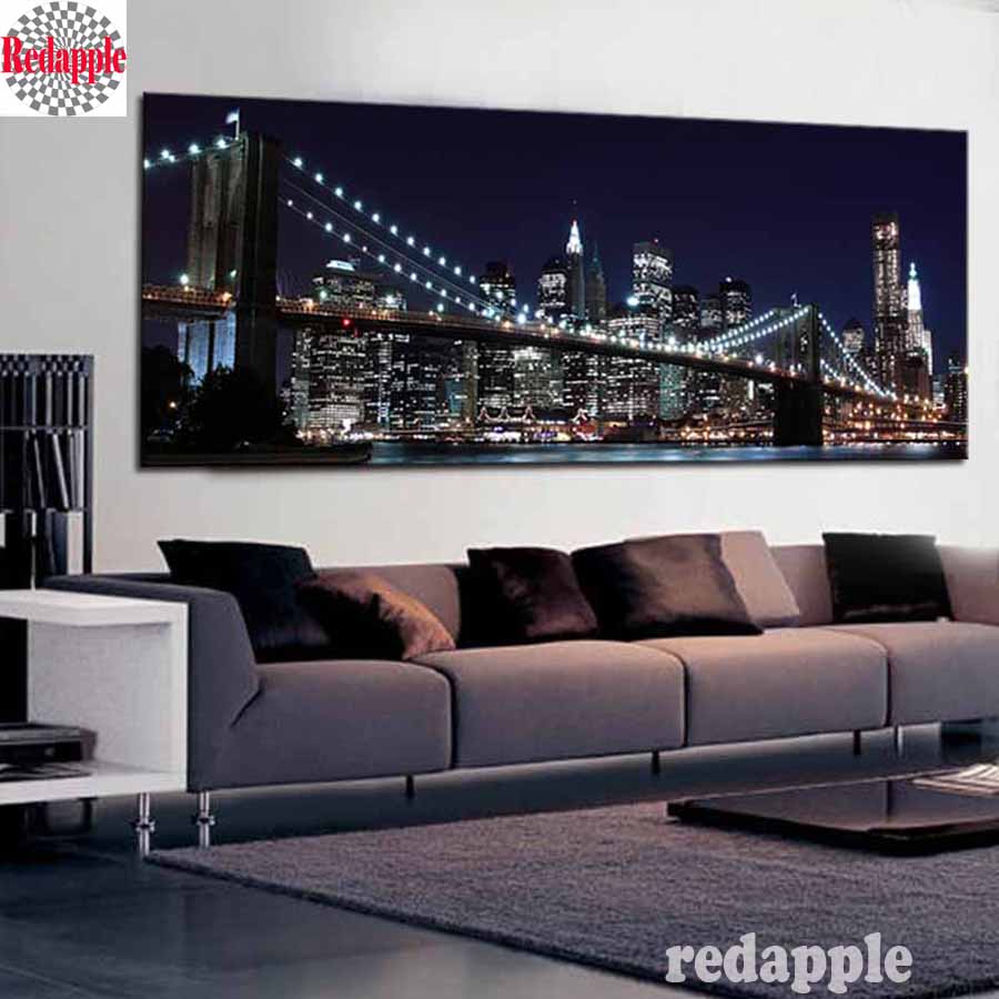 Home Decor New York - Ricamo con diamanti, New York, Ponte