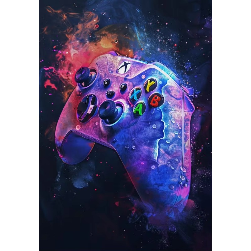 Home Decor Xbox Games - Poster di Videogiochi in Stile Acquerello