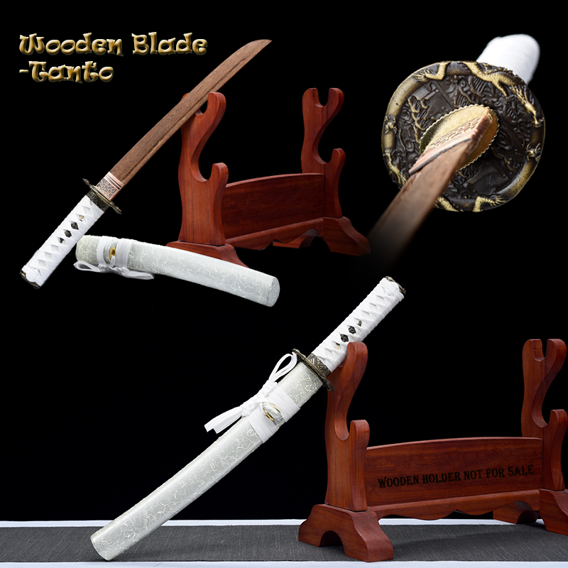 Home Decor White - Spada da allenamento Iaito in legno