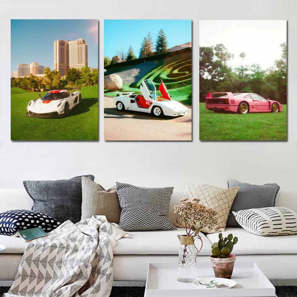 Poster di auto di lusso in sti - Home Decor Japandi Style recensione e prezzo