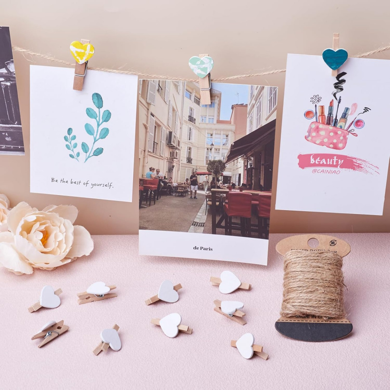 50 mollette per bucato a forma - Home Decor Scrap recensione e prezzo