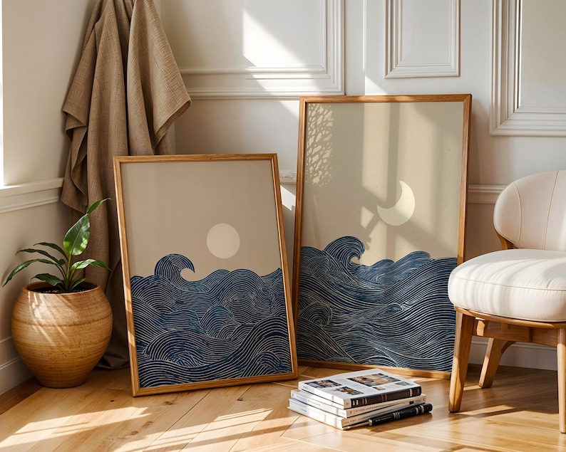 2 Stampe su Tela Minimaliste J - Home Decor Japandi Style recensione e prezzo