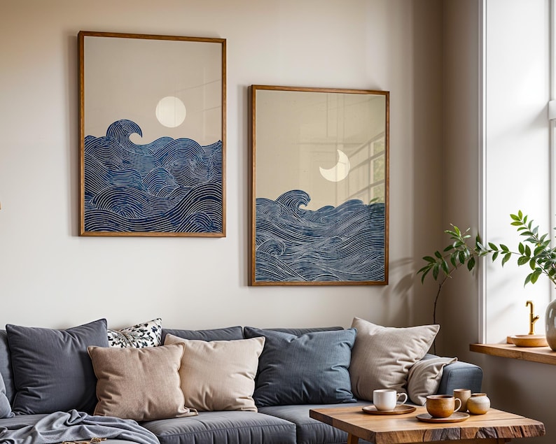 2 Stampe su Tela Minimaliste J - Home Decor Japandi Style recensione e prezzo