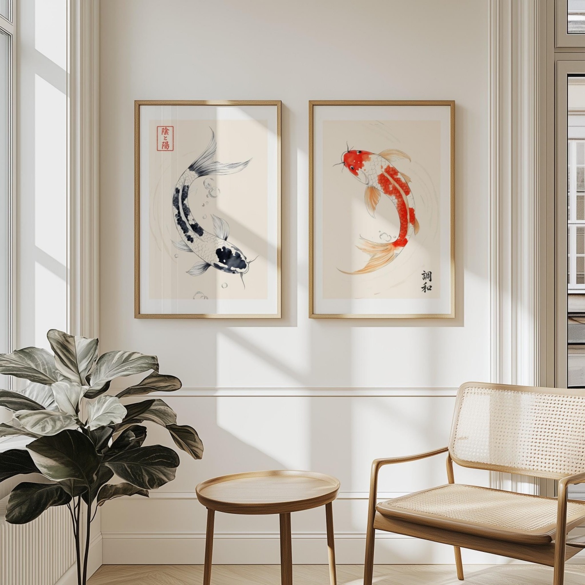 Set di 2 Stampe su Tela di Pes - Home Decor Japandi Style recensione e prezzo