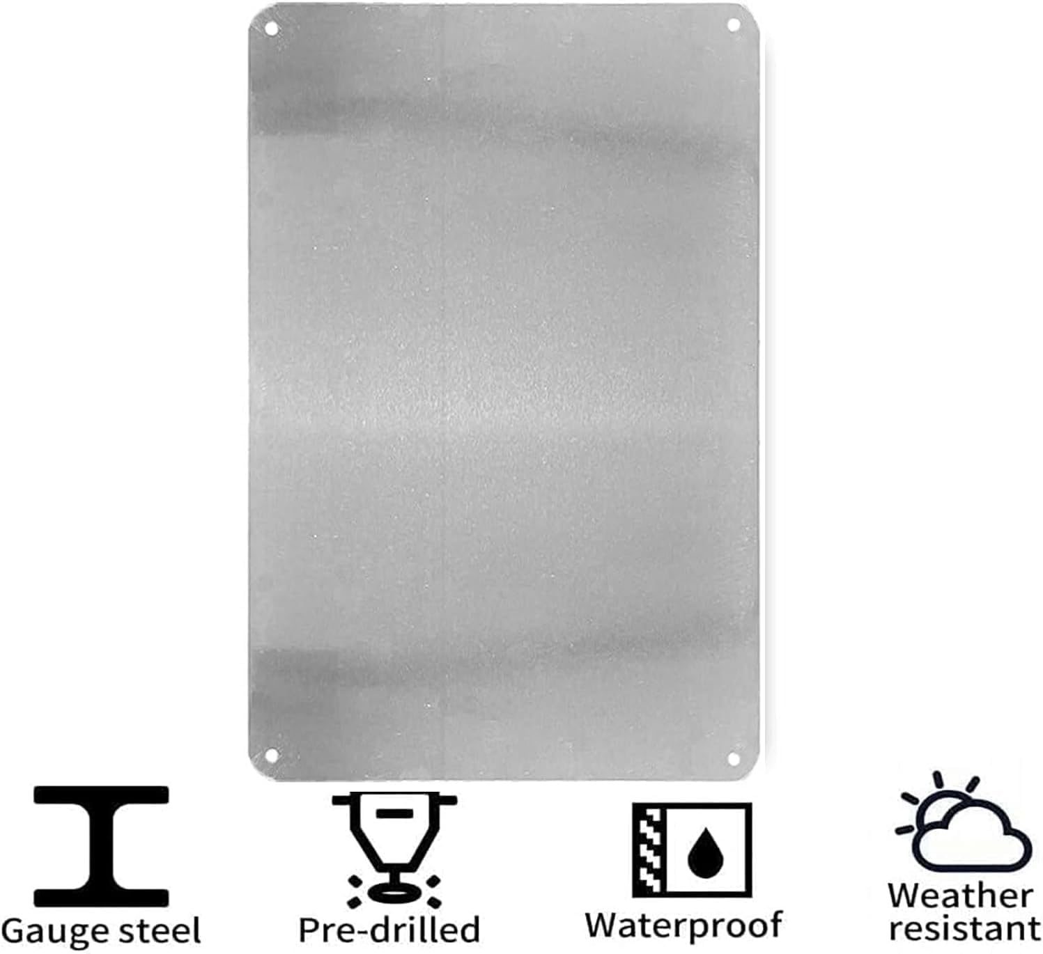Targhe in metallo con fiore di - Home Decor White recensione e prezzo