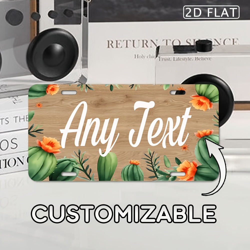 Targa personalizzata piatta 2D - Home Decor Theme recensione e prezzo