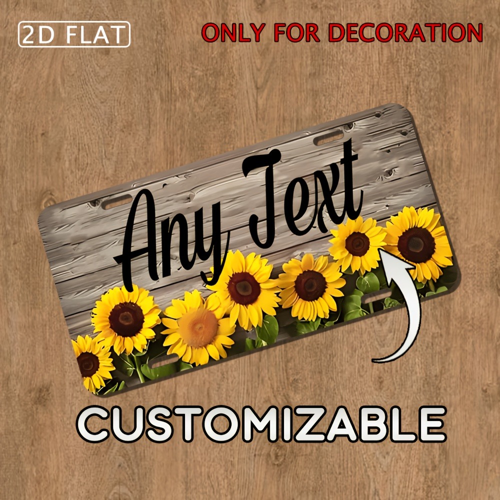 Targa personalizzata piatta 2D - Home Decor Theme recensione e prezzo