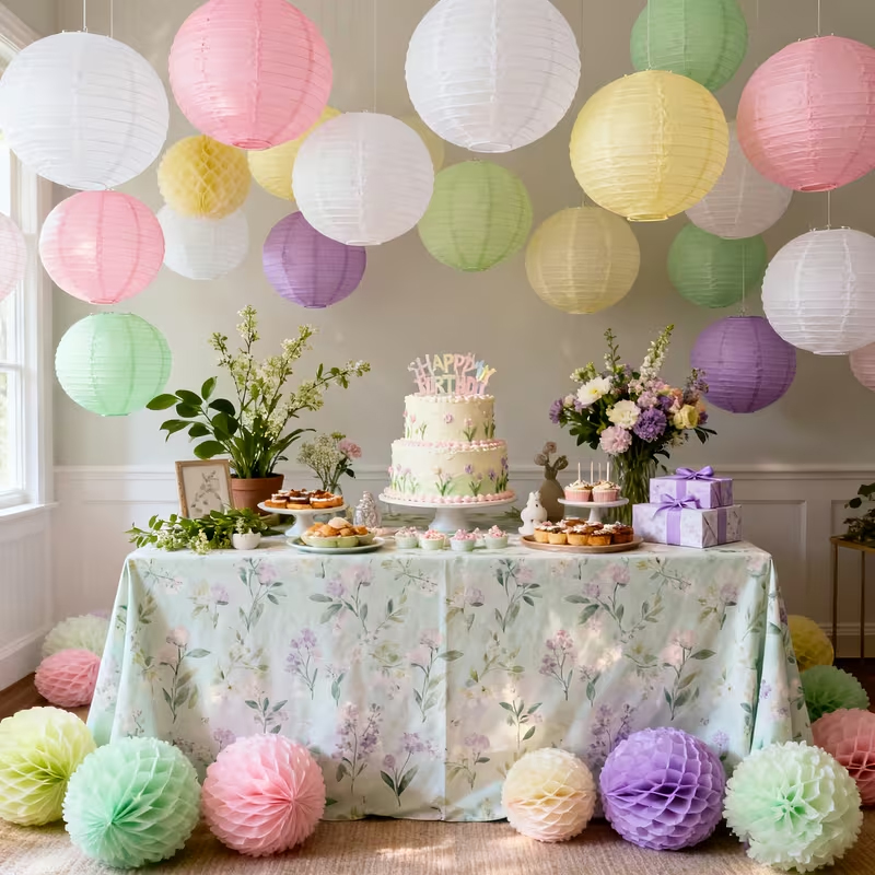 Lanterne di carta da 9 pezzi p - Home Decor Scrap recensione e prezzo