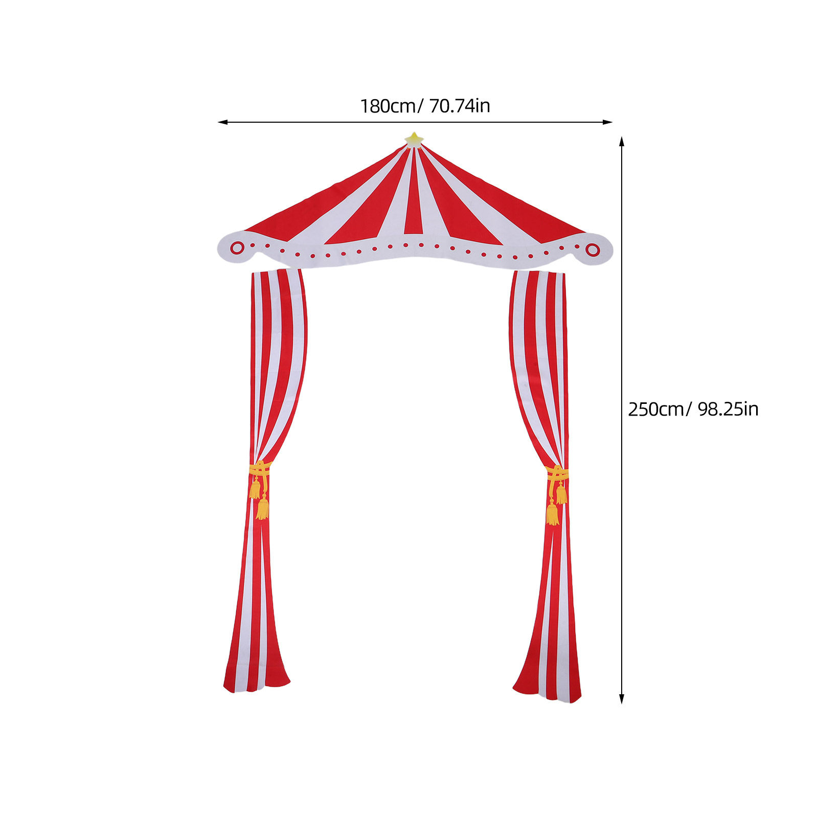 Sfondo a Tema Carnevale, Tenda - Home Decor White recensione e prezzo