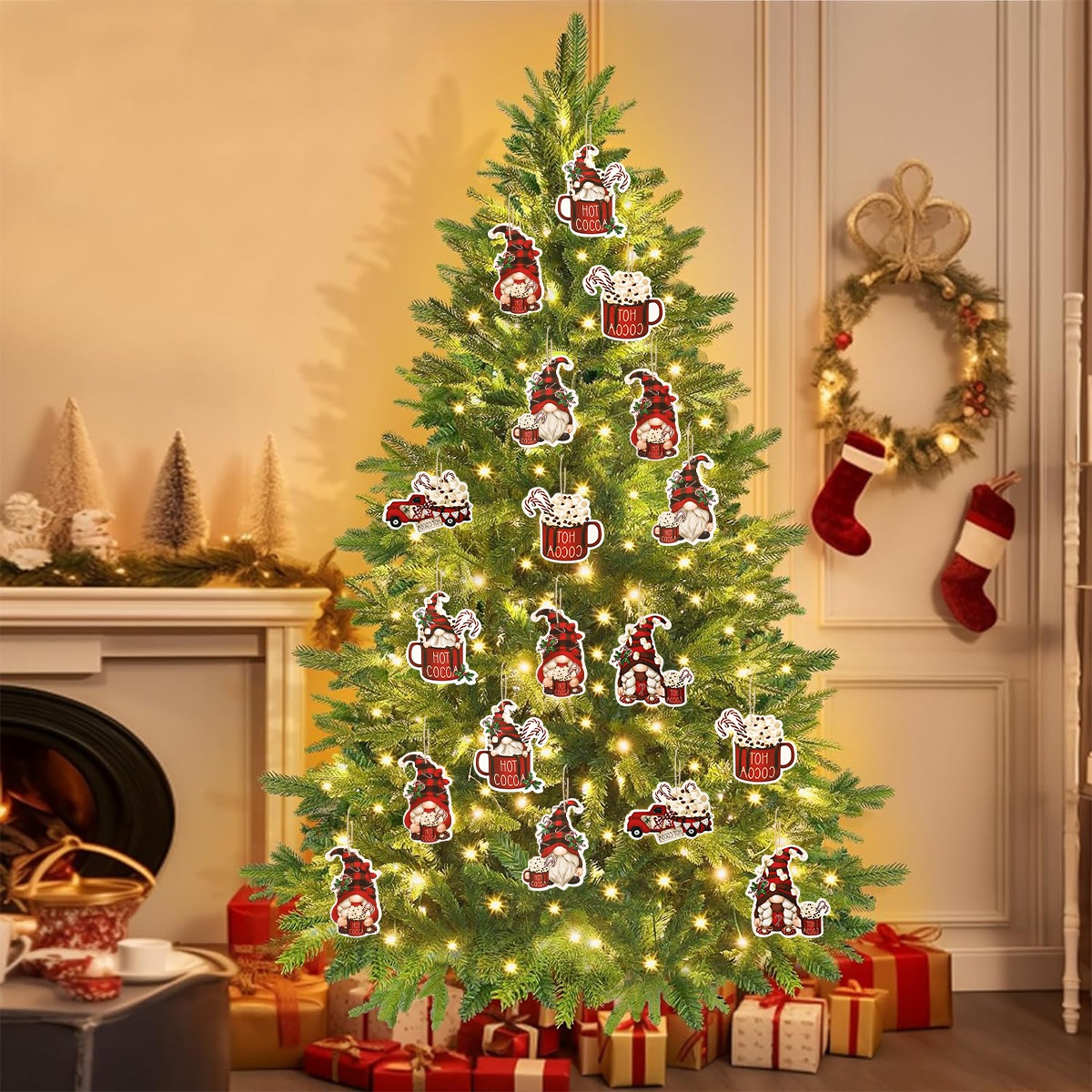 12 pezzi di Natale Babbo Natal - Home Decor Scrap recensione e prezzo