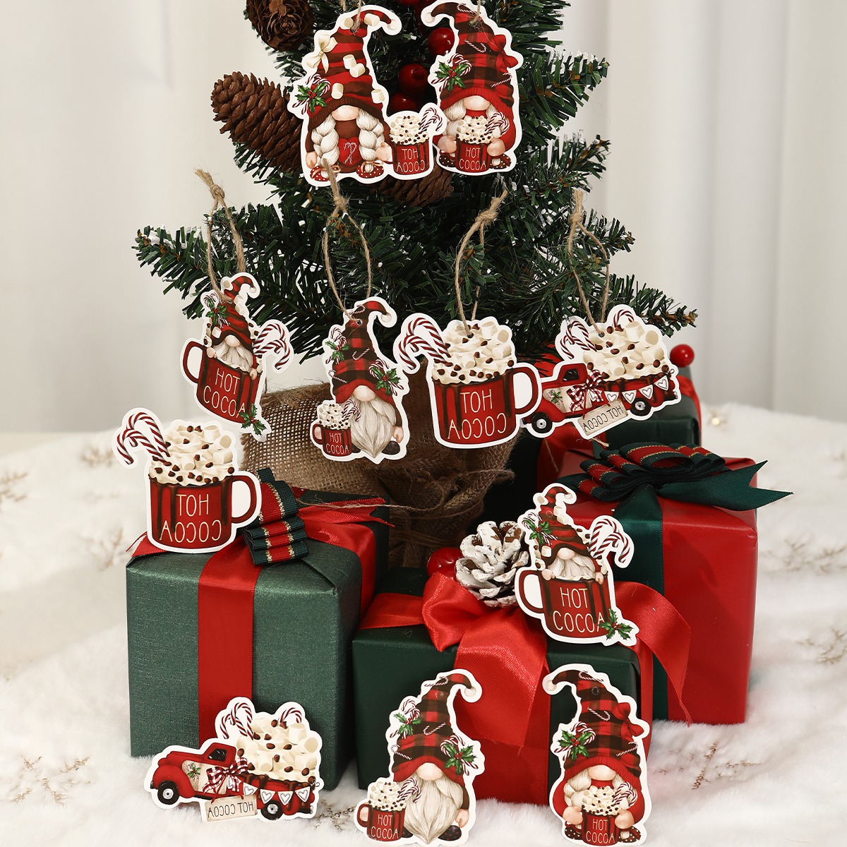 12 pezzi di Natale Babbo Natal - Home Decor Scrap recensione e prezzo