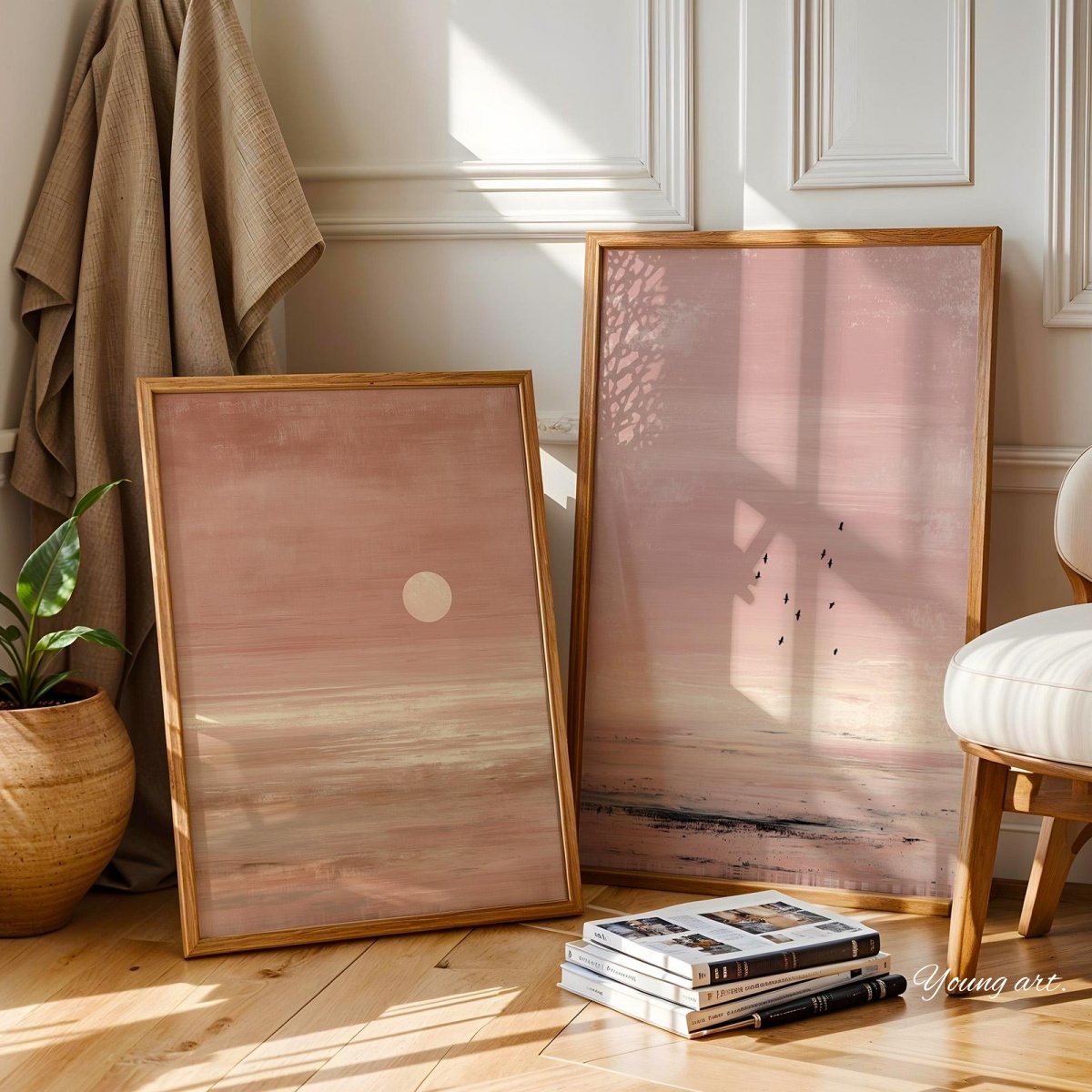 Set di 2 Stampe su Tela Astrat - Home Decor Japandi Style recensione e prezzo