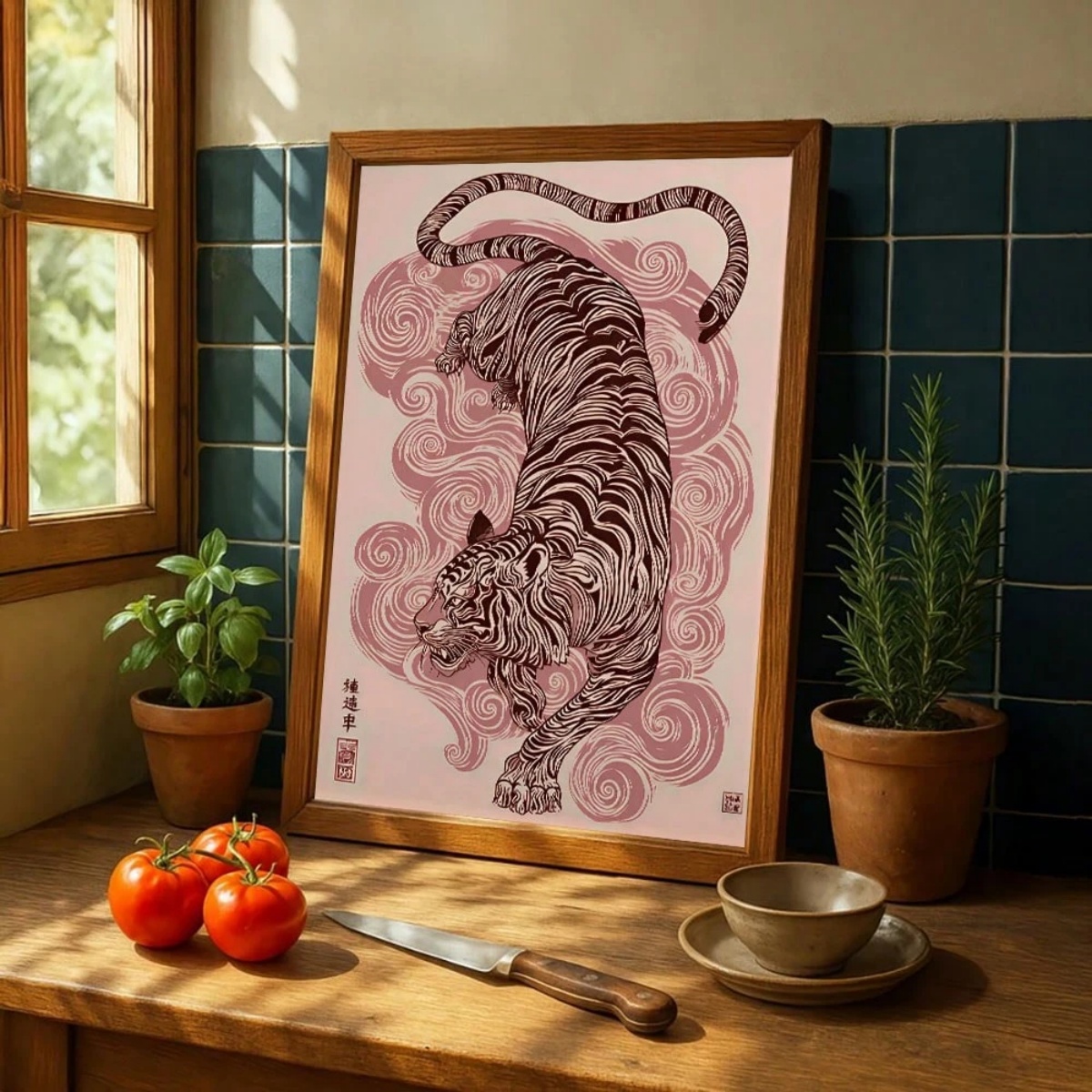 Stampa su Tela di Tigre Giappo - Home Decor Japandi Style recensione e prezzo