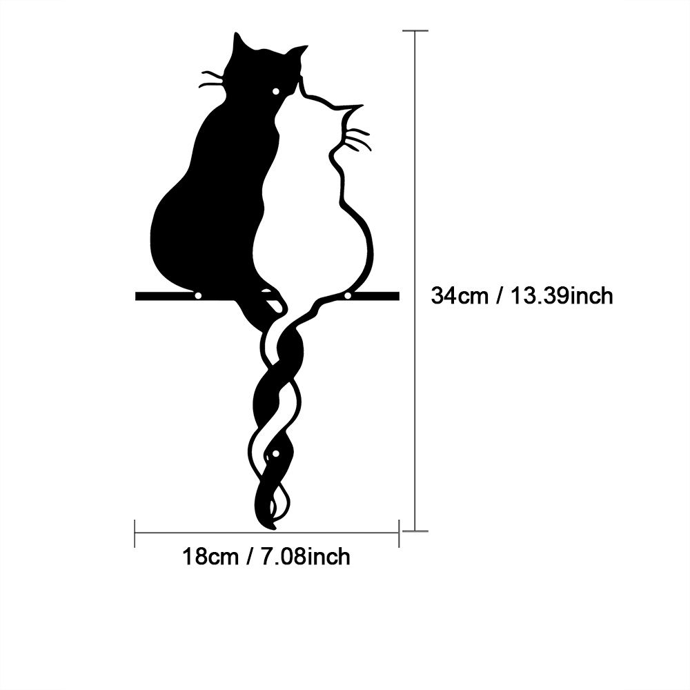 Amanti del metallo Gatto Wall  - Home Decor Trends recensione e prezzo