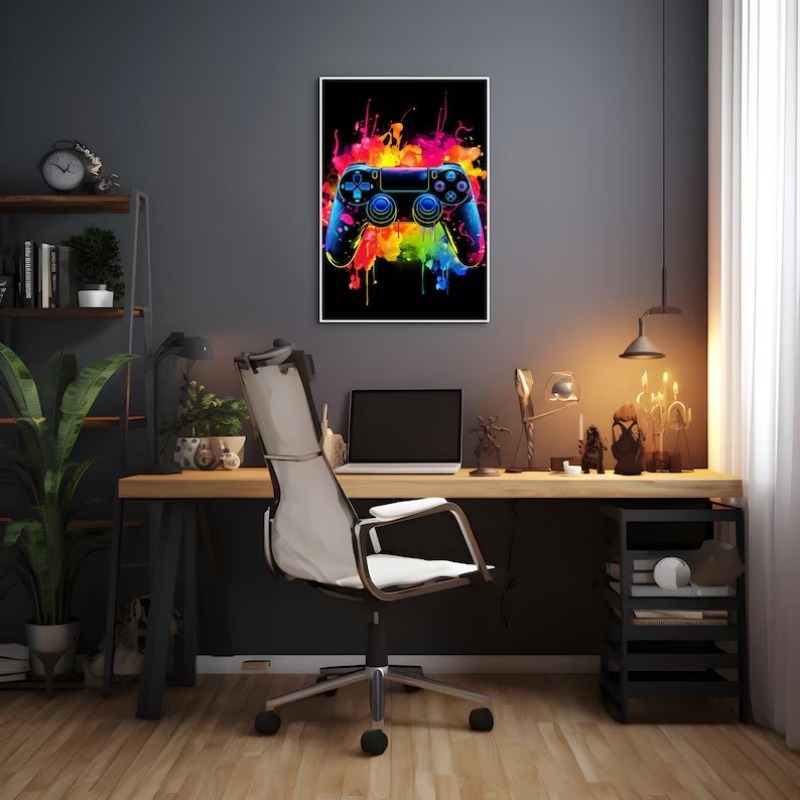 Acquerello Neon Video Game Pos - Home Decor Xbox Games recensione e prezzo