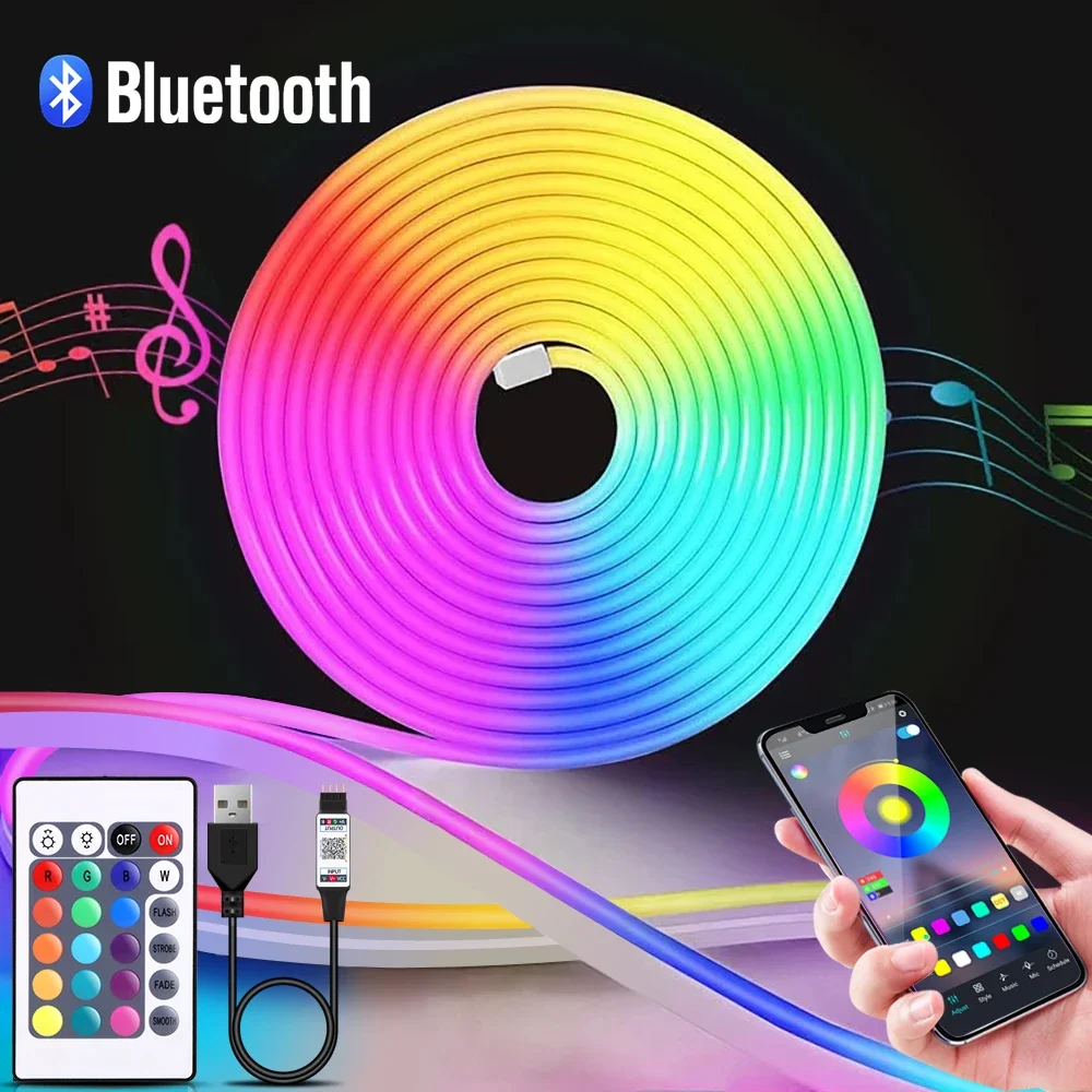 1-5m RGB LED Neon Strip Light  - Home Decor Inspo recensione e prezzo